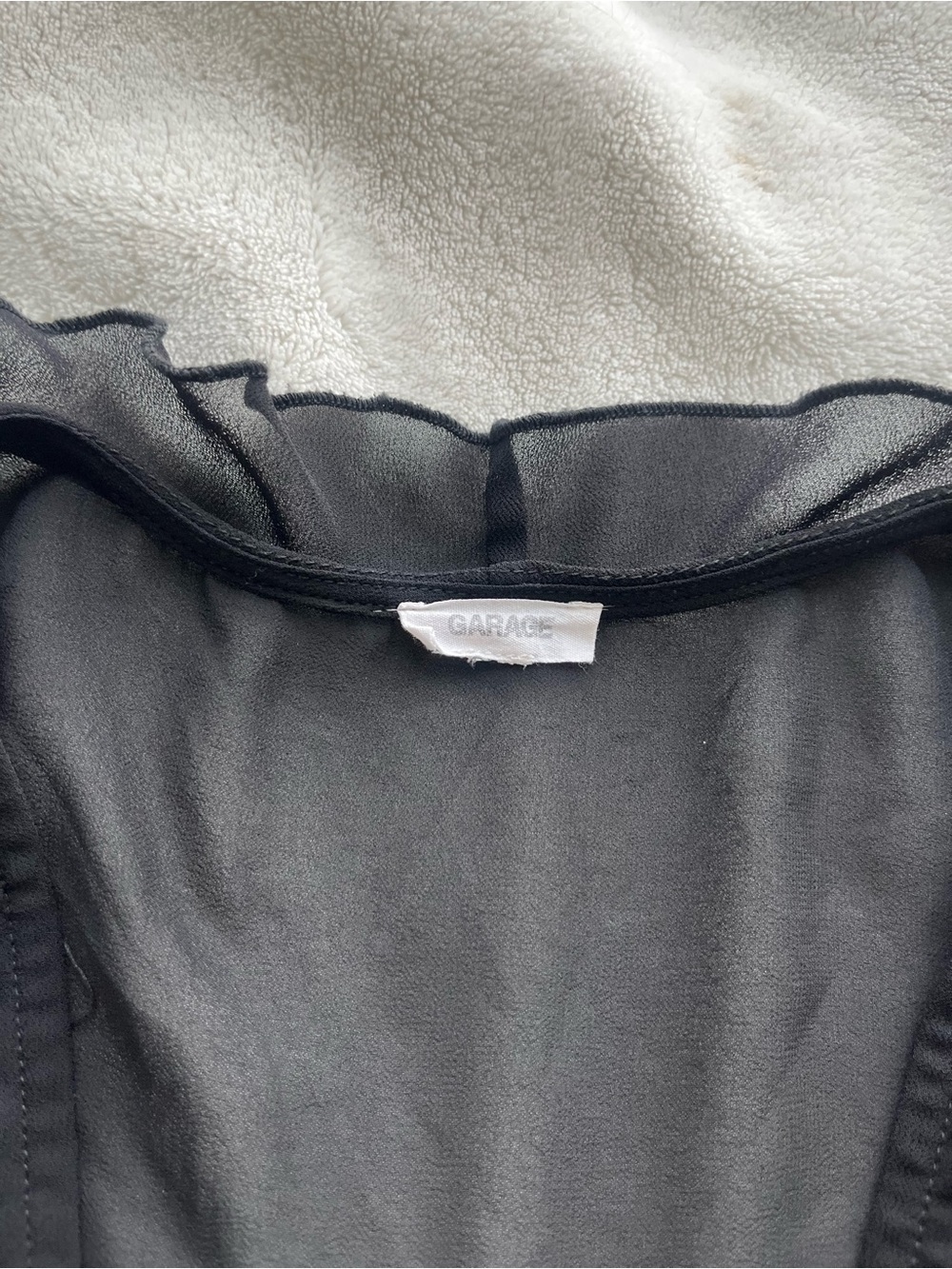 Sheer Ruffle-Front Blouse - Picture 2 of 5